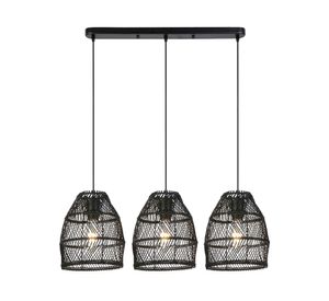 Lámpara colgar 40W E27 3L LED Sarah negro