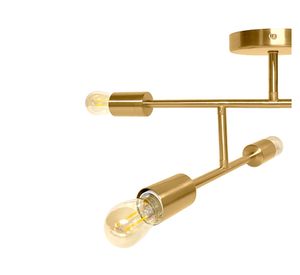 Lámpara de techo 4L E27 Lexie bronce