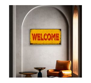 Cuadro metal 15x30 cm D1