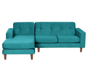 Sofá Seccional Salerno izquierdo turquesa Latam Home