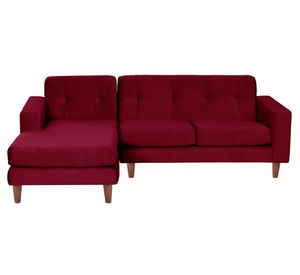 Sofá Seccional Salerno izquierdo burdeo Latam Home