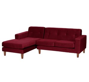 Sofá Seccional Salerno izquierdo burdeo Latam Home
