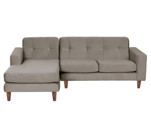 Sofá Seccional Salerno izquierdo gris Latam Home