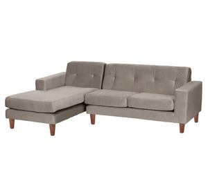 Sofá Seccional Salerno izquierdo gris Latam Home