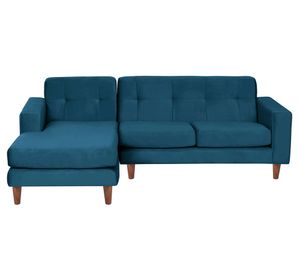 Sofá Seccional Salerno izquierdo azul Latam Home