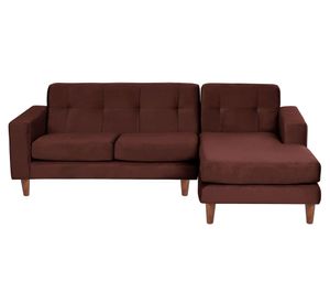 Sofá Seccional Salerno derecho chocolate Latam Home