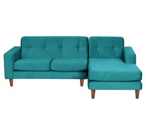 Sofá Seccional Salerno derecho turquesa Latam Home