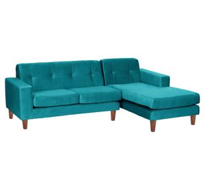Sofá Seccional Salerno derecho turquesa Latam Home