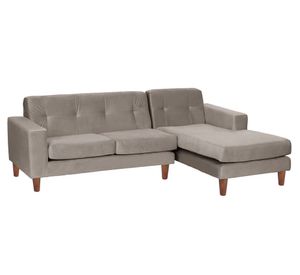 Sofá Seccional Salerno derecho gris Latam Home