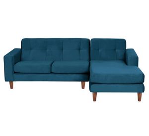Sofá Seccional Salerno derecho azul Latam Home