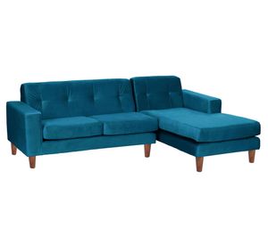 Sofá Seccional Salerno derecho azul Latam Home