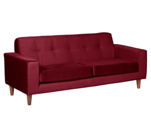 Sofá Salerno 3 cuerpos rojo Latam Home