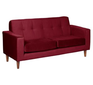 Sofá Salerno 2 cuerpos rojo Latam Home