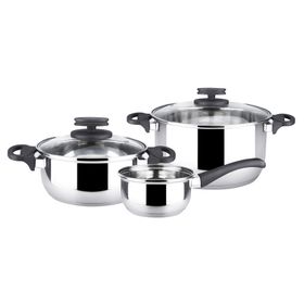 Batería 5 piezas Style plata Magefesa.