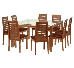 Juego de comedor 8 sillas Barcelona café Latam Home