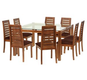 Juego de comedor 8 sillas Barcelona café Latam Home