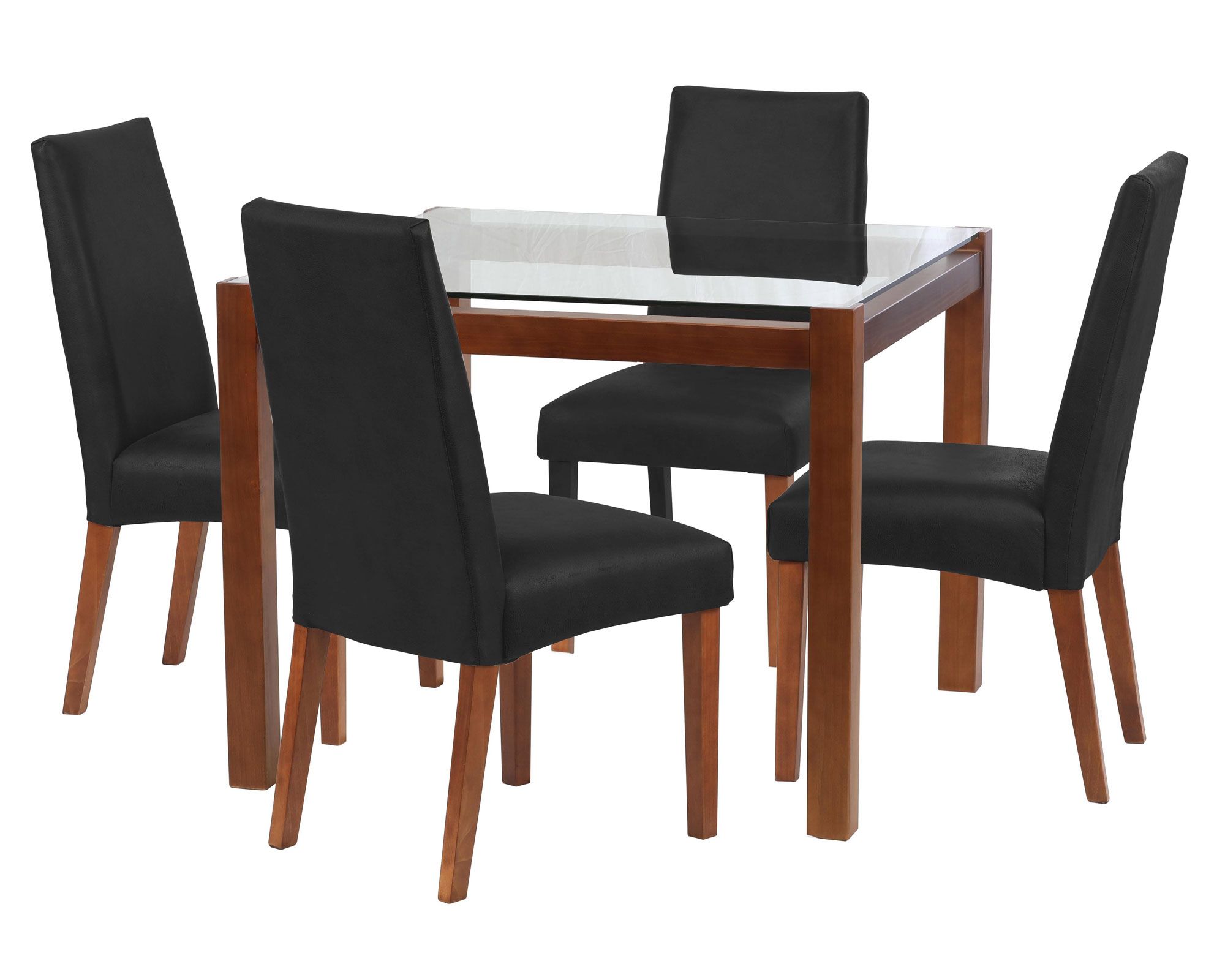 Comedor 4 sillas Barcelona negro Latam Home