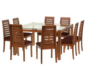 Juego de comedor 8 sillas Barcelona café Latam Home
