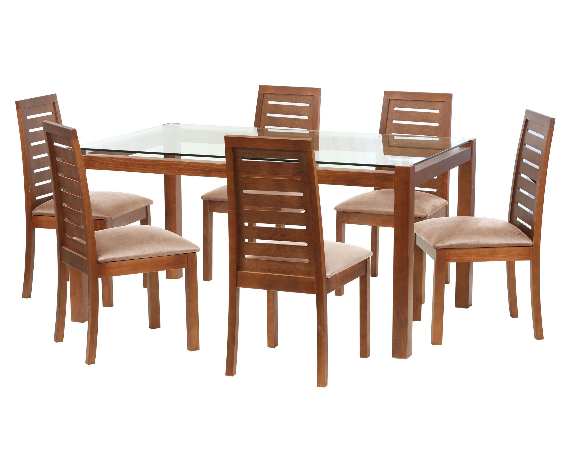 Latam Home Juego de comedor cuero beige Latam Home