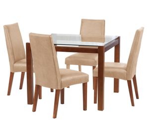 Comedor 4 sillas Barcelona beige Latam Home