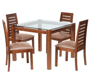 Comedor 4 sillas Barcelona beige Latam Home