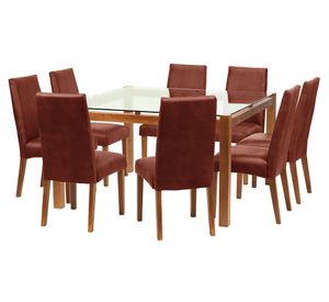 Comedor 8 sillas Barcelona café moro Latam Home