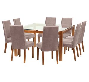 Comedor 8 sillas Barcelona beige Latam Home