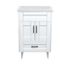 Mueble vanitorio 50 cm BM-Deluxe-50SKB+F-50 blanco Domsa