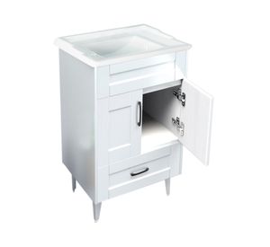 Mueble vanitorio 50 cm BM-Deluxe-50SKB+F-50 blanco Domsa