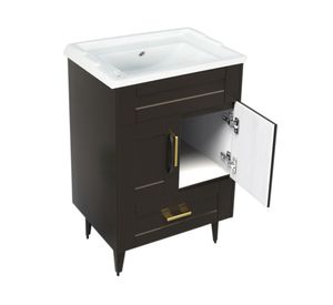Mueble vanitorio 50 cm BM-Deluxe-50SKC+F-50 café Domsa