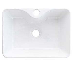Lavamano sobreponer 40 cm loza blanco