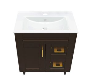 Mueble vanitorio 70 cm BM-Deluxe-70SKC+P-70 café Domsa