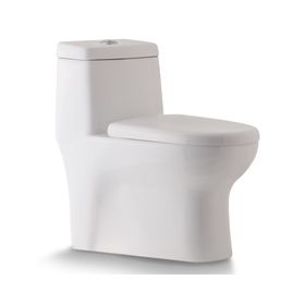 WC one piece piso 20 cm botón Dual SD8005-200B blanco