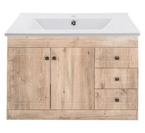 Mueble vanitorio 120 cm B120PH-WOOD+P-120 nogal Domsa