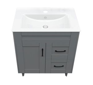 Mueble vanitorio 70 cm BM-DELUXE-70SKG+P-70 gris