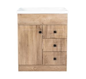 Mueble vanitorio 70 cm b70phn-wood+F-70 nogal Domsa