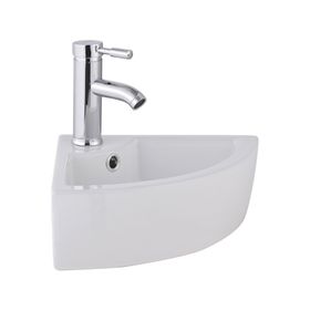 Lavamano sobreponer 8 litros loza blanco