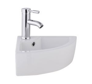 Lavamano sobreponer 8 litros loza blanco