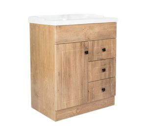 Mueble vanitorio 70 cm b70phn-wood+F-70 nogal Domsa