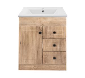 Mueble vanitorio 70 cm b70phn-wood+P-70 nogal Domsa