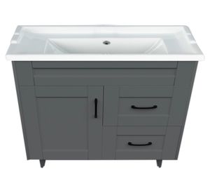Mueble vanitorio 80 cm BM-DELUXE-80SKG+F-80 gris