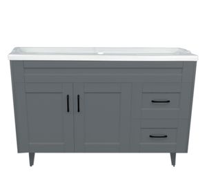 Mueble vanitorio 120 cm BM-DELUXE-120SKG+F-1 gris