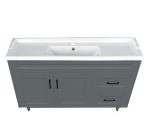 Mueble vanitorio 120 cm BM-DELUXE-120SKG+F-1 gris
