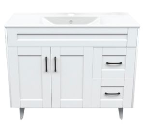 Mueble vanitorio 100 cm BM-Deluxe-100SKB+P-1 blanco Domsa