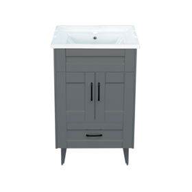Mueble vanitorio 50 cm BM-DELUXE-50SKG+F-50 gris