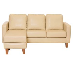 Sofá seccional Venecia PU beige
