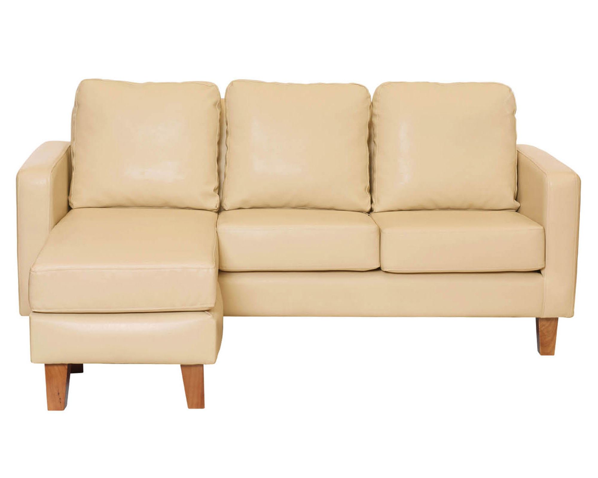 Latam Home Sofá seccional Venecia PU beige