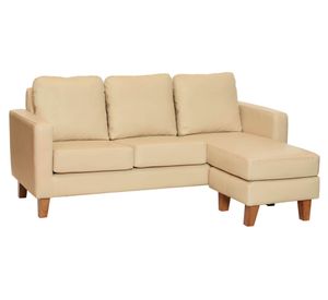 Sofá seccional Venecia PU beige