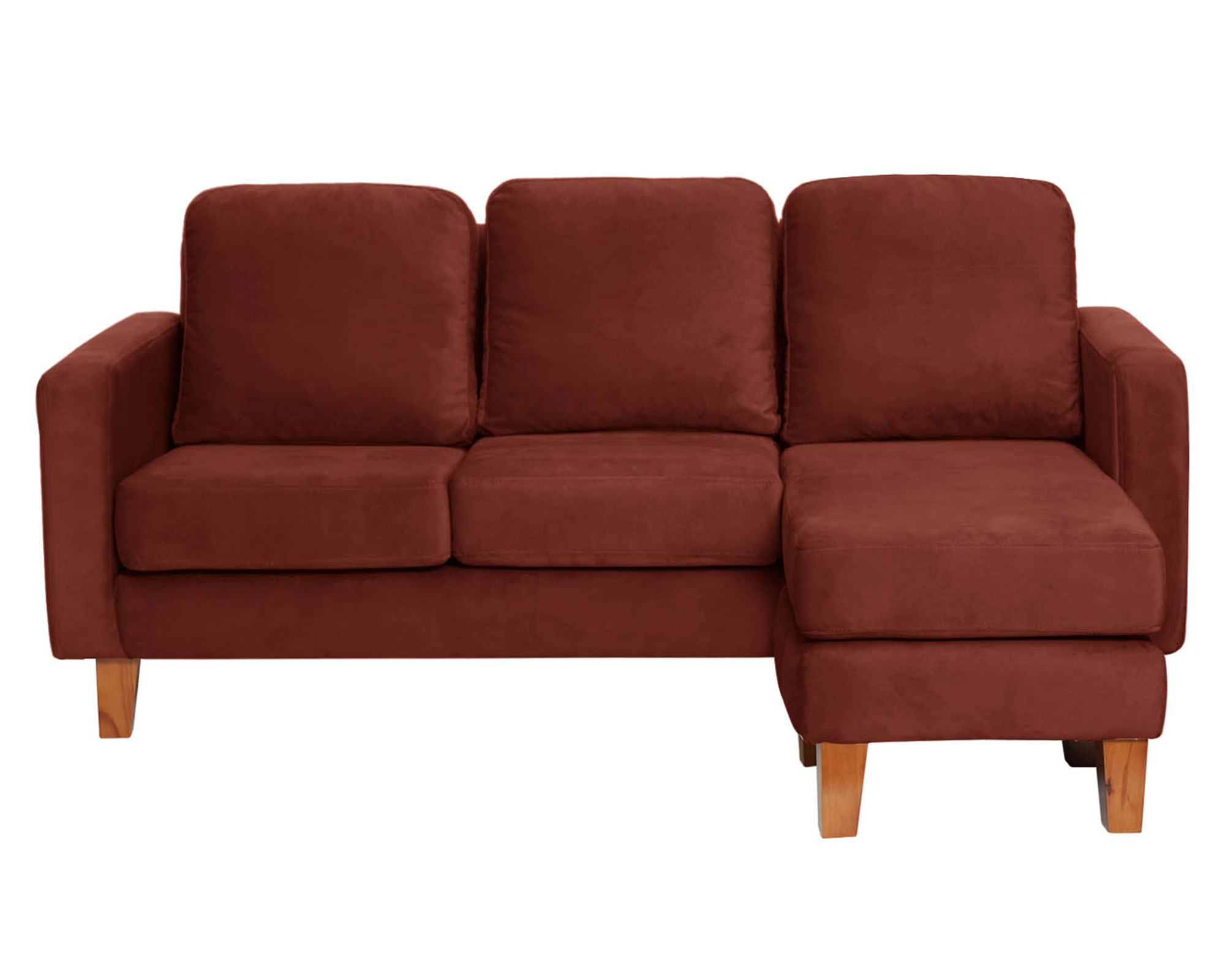 Latam Home Sofá seccional Venecia velvet chocolate