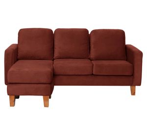 Sofá seccional Venecia velvet chocolate